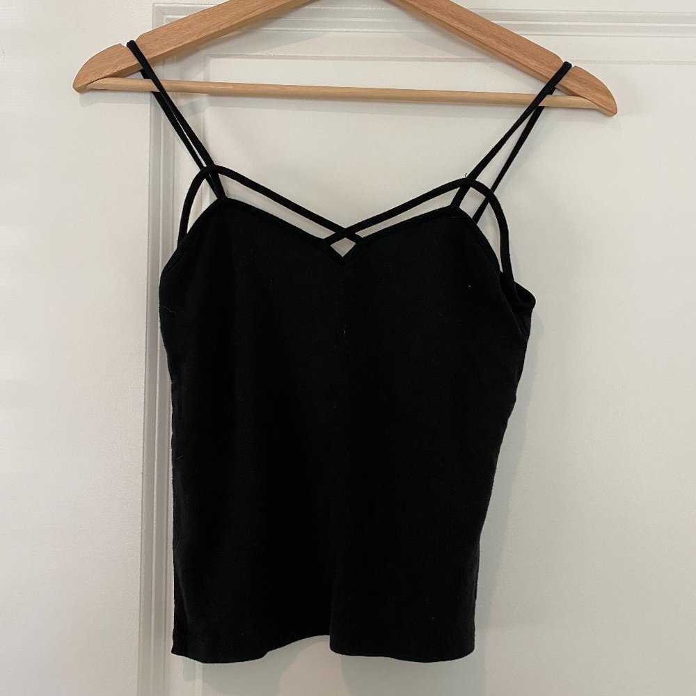 Black Lined Tank Top